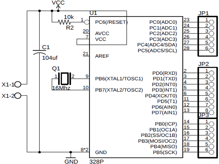 Arduino Board Circuit Diagram