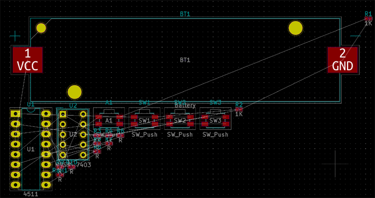 Connect Components in KiCad Project