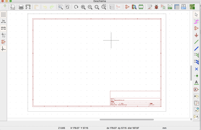 KiCad EEschema Window