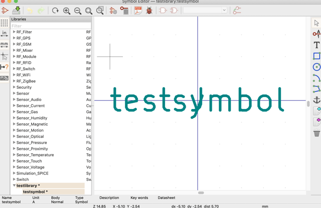 KiCad Symbol Editor