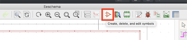 Launching the KiCad EEschema