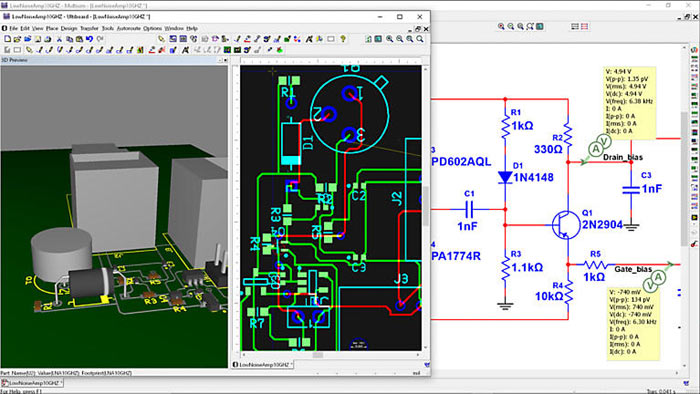 MultiSim PCB Software