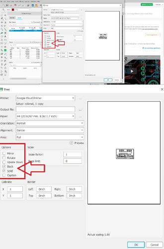 PCB Layout Printing